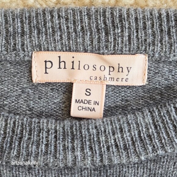 Philosophy 100% Cashmere Snowflake Sweater Small - Picture 2 of 8